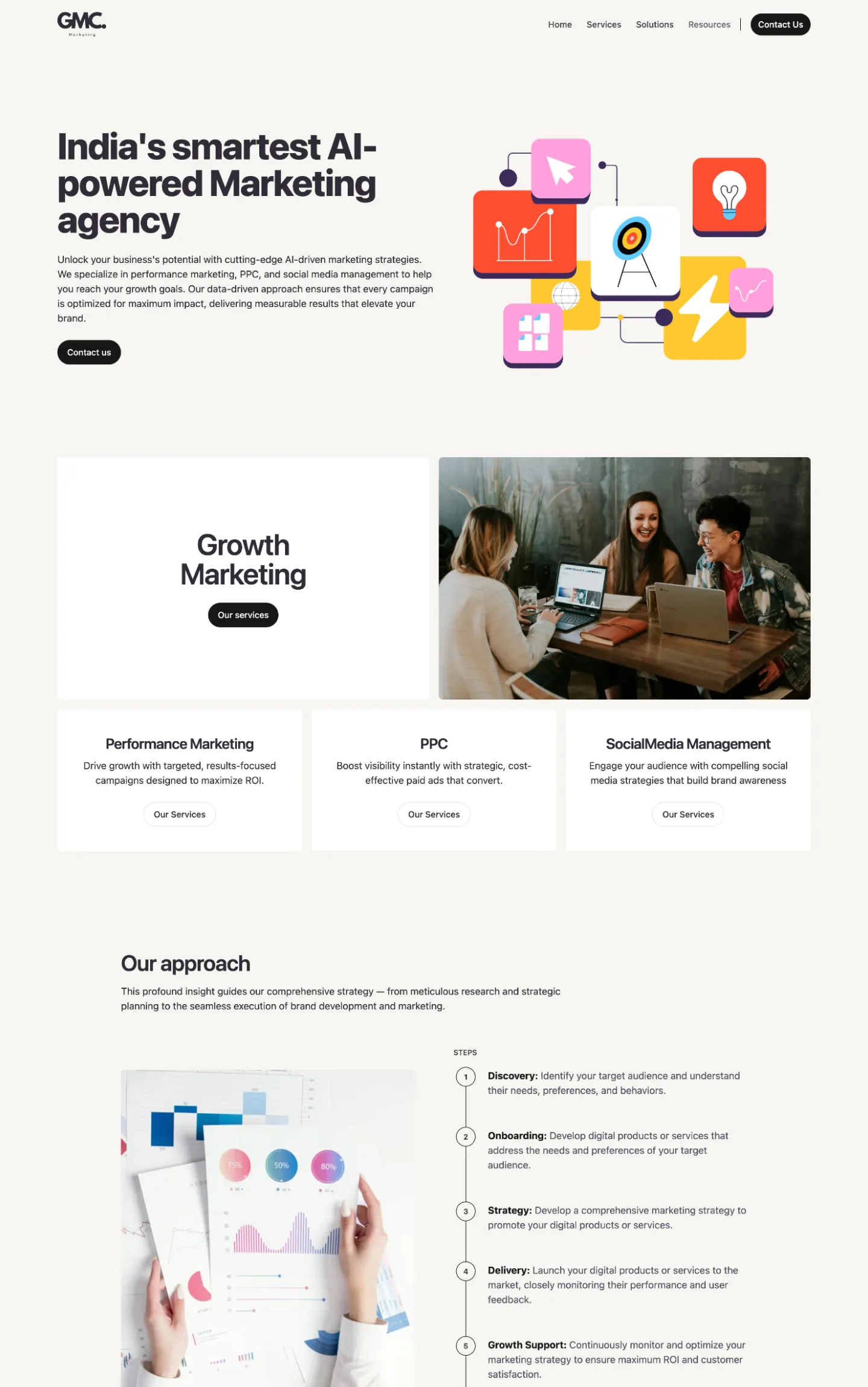 GMC Agency website design preview